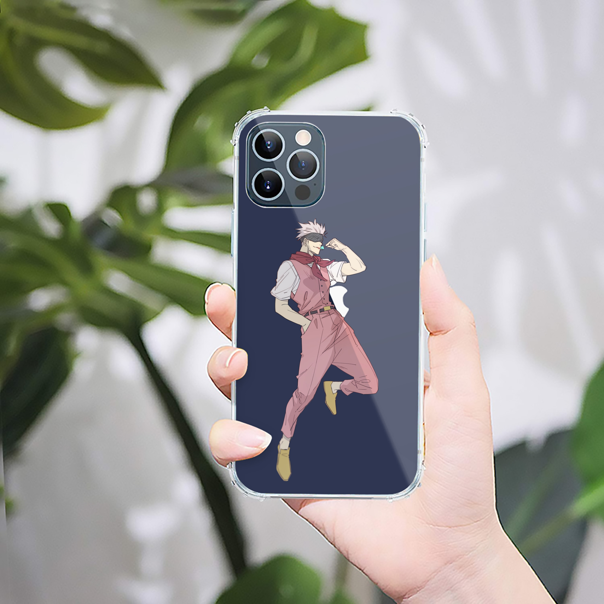 （画像用） 呪術廻戦 Jujutsu Kaisen 【iPhone 12シリーズ対応】透明スマホケース（クリアソフトケース）